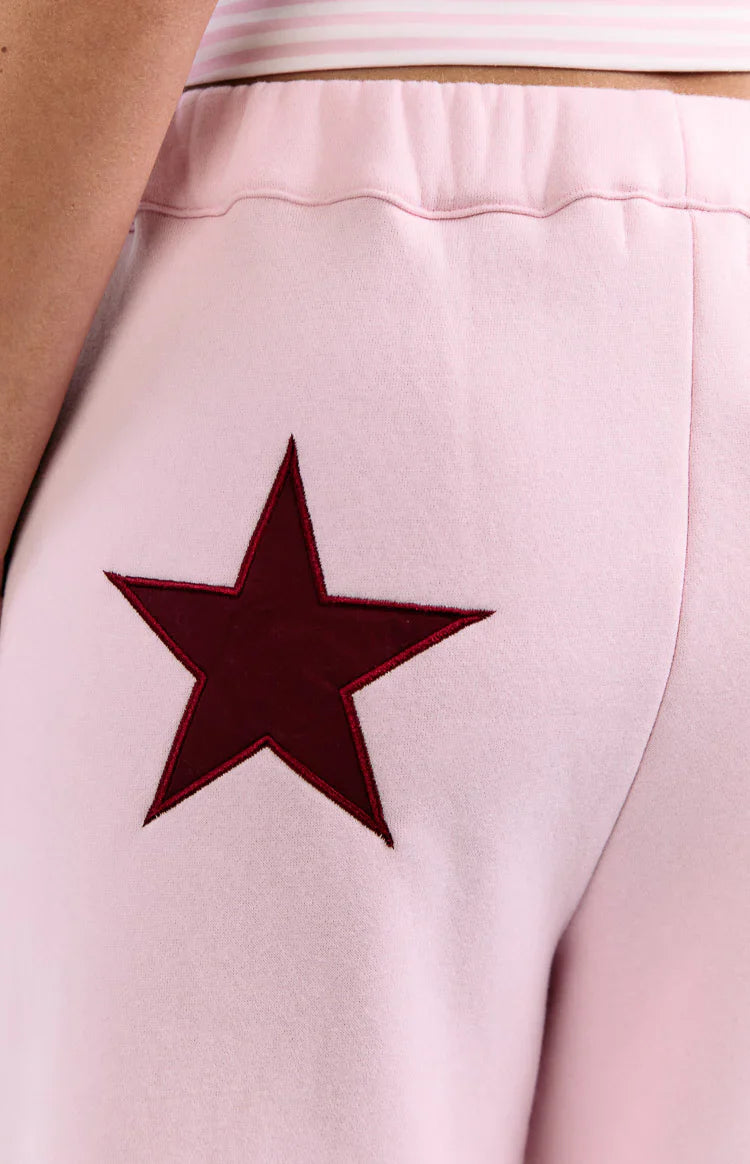 Dania Star Track Pants | Pink Burgundy