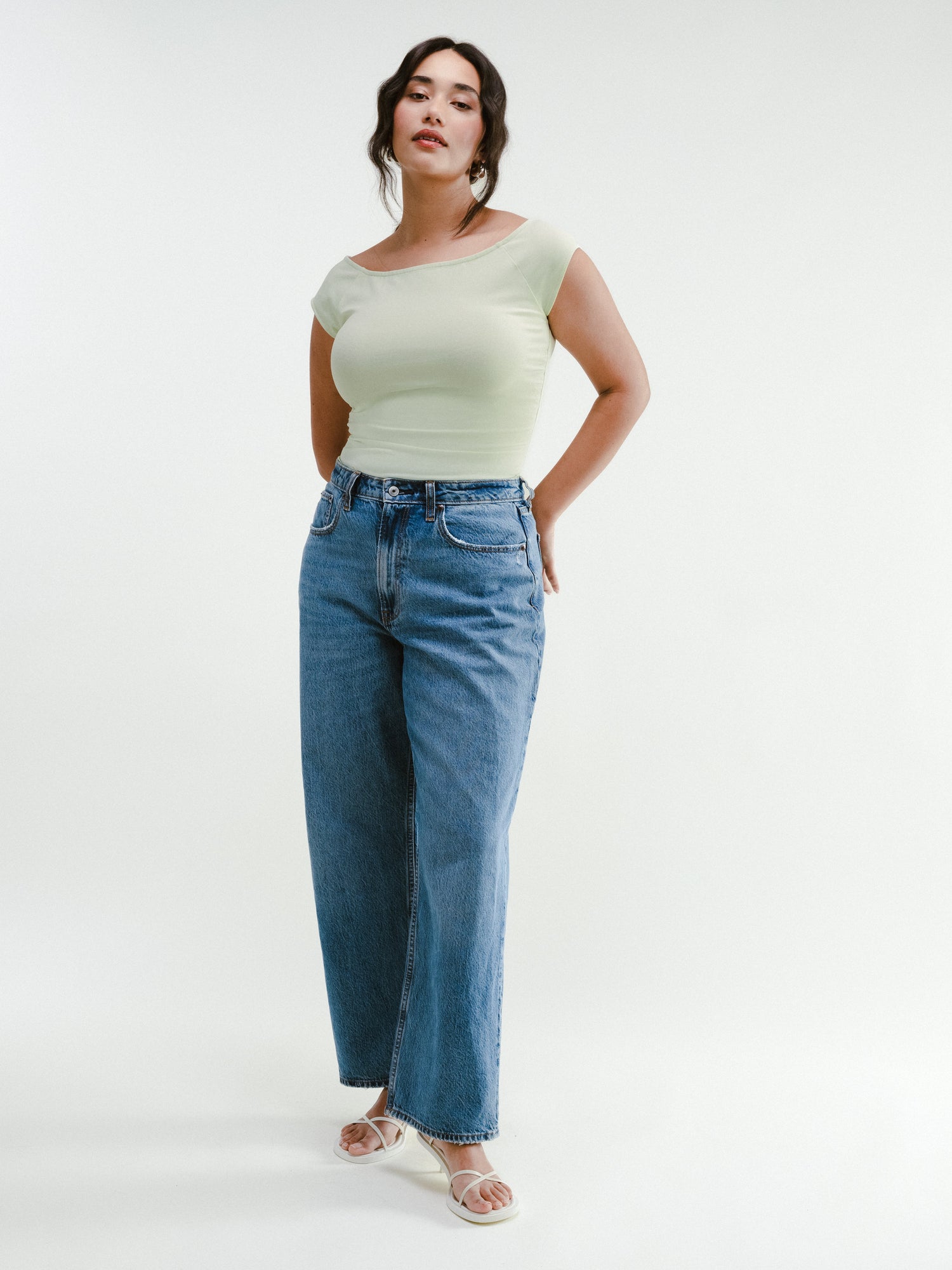 Poised Top | Almost Aqua