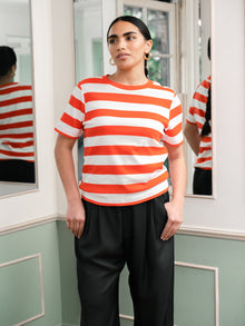 Bold Stripe Tee | Red Stripe