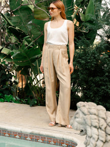 Stride Wide Leg Pant | Tan