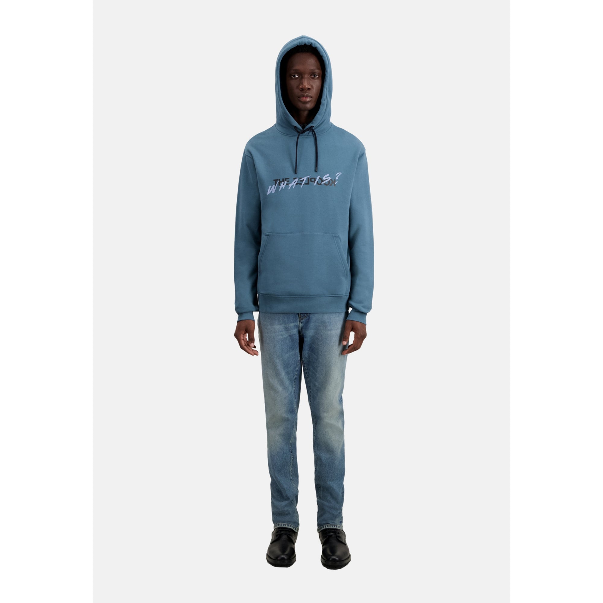 Deep What Is Hoodie | Men | Blue Petrol