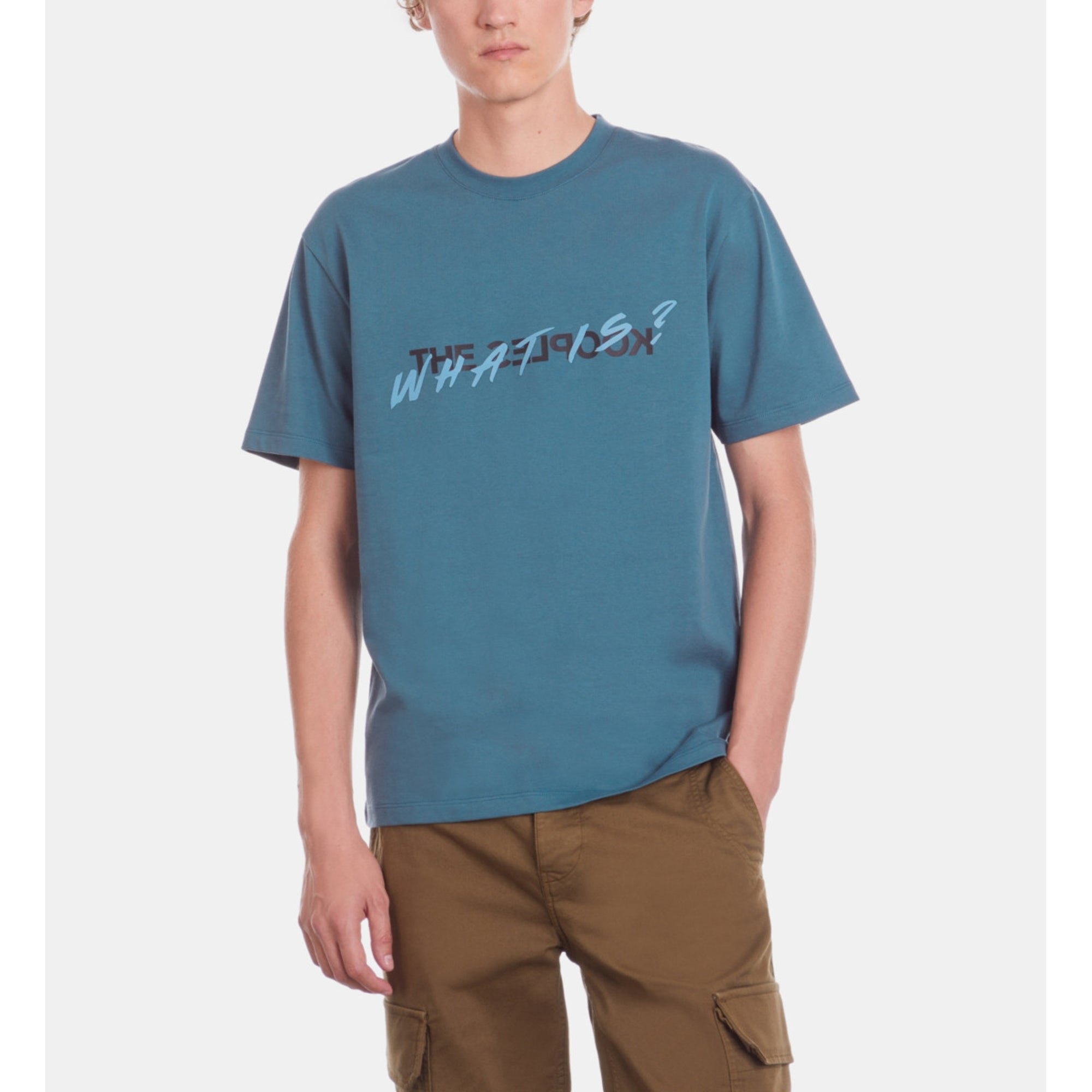 Deep What Is T-Shirt | Men | Blue Petrol