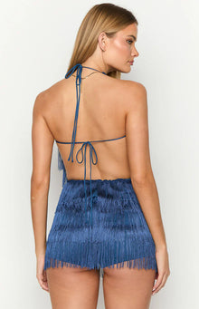 Demie Tassel Playsuit | Blue