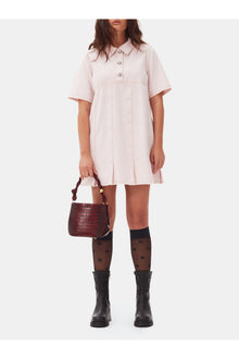 Denim Mini Dress | Chalk Pink