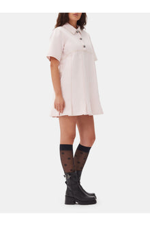 Denim Mini Dress | Chalk Pink
