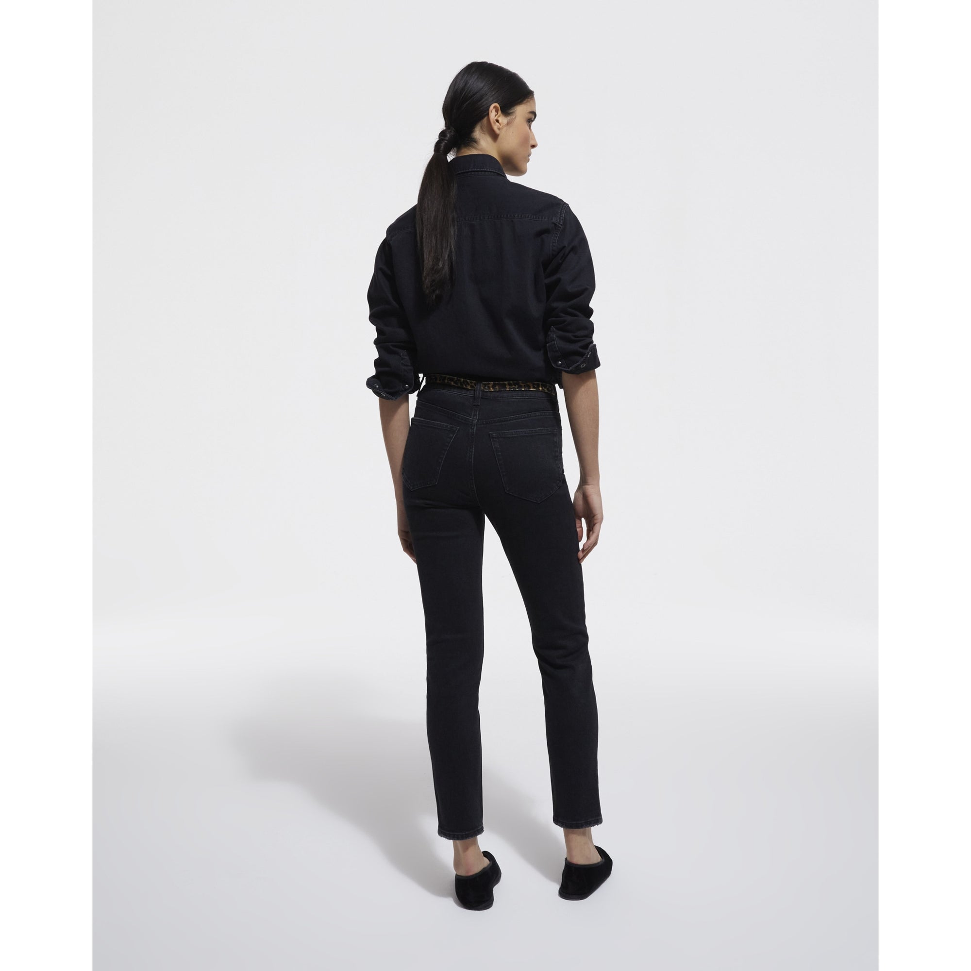 Denim Shirt | Women | Black Washed