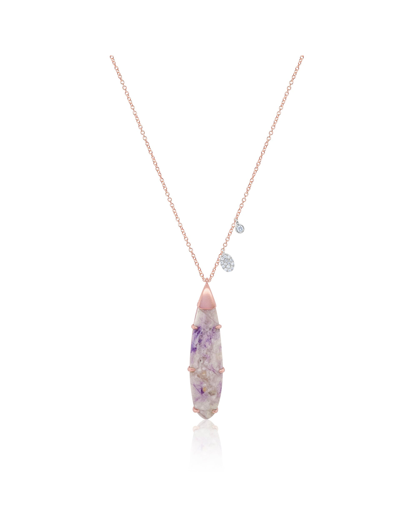 Diamond Jasper Necklace | 14kt Rose Gold