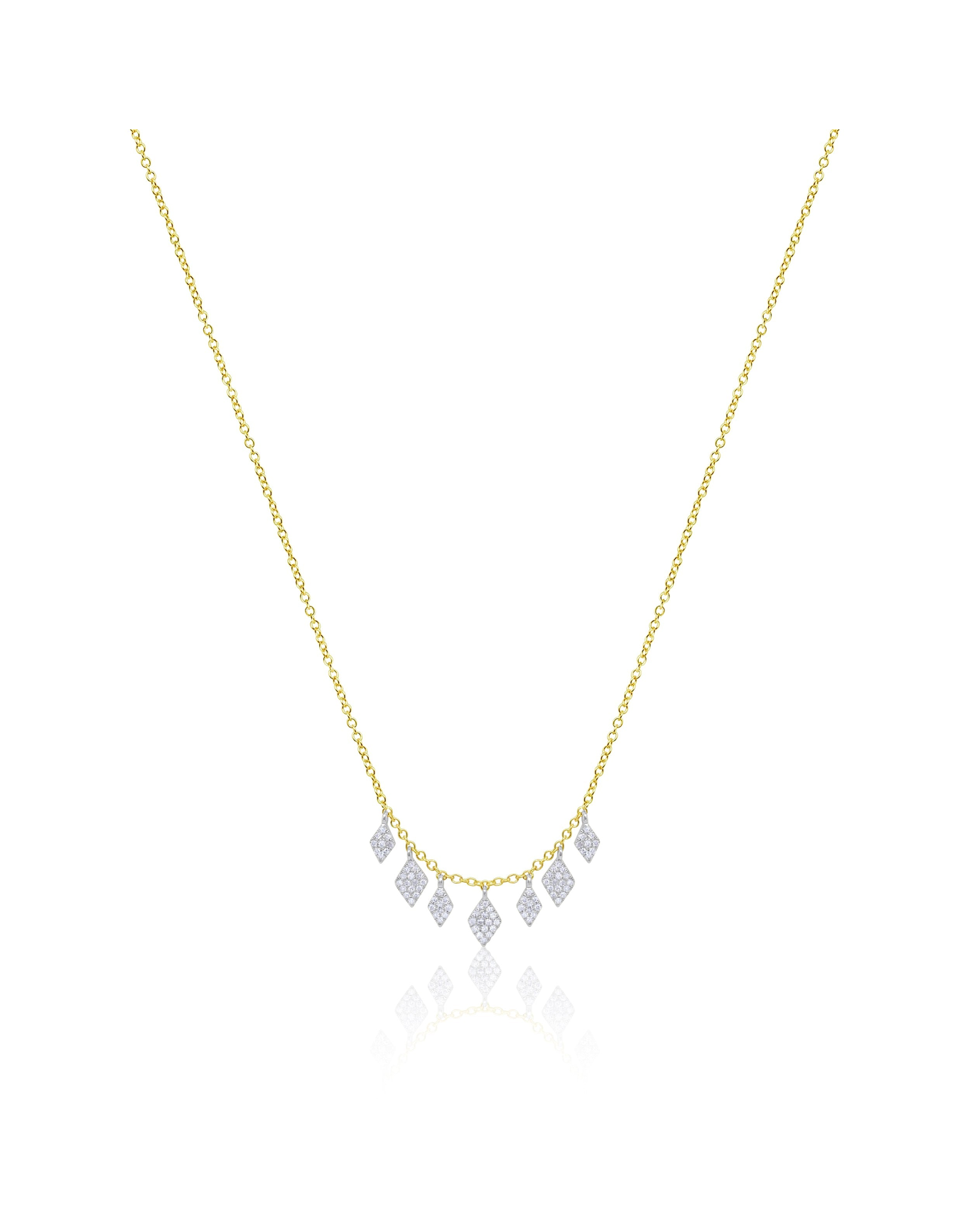 Diamond Kite Necklace | Yellow Gold
