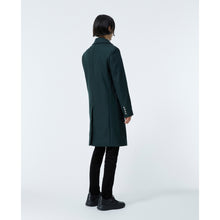 Double-Breasted Bottle Coat In Wool | Men | Dark Green