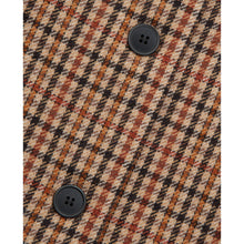 Double-Faced Check Wool Coat | Women | Brown