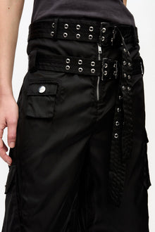 Duchesse Nylon Pocket Shorts | Black