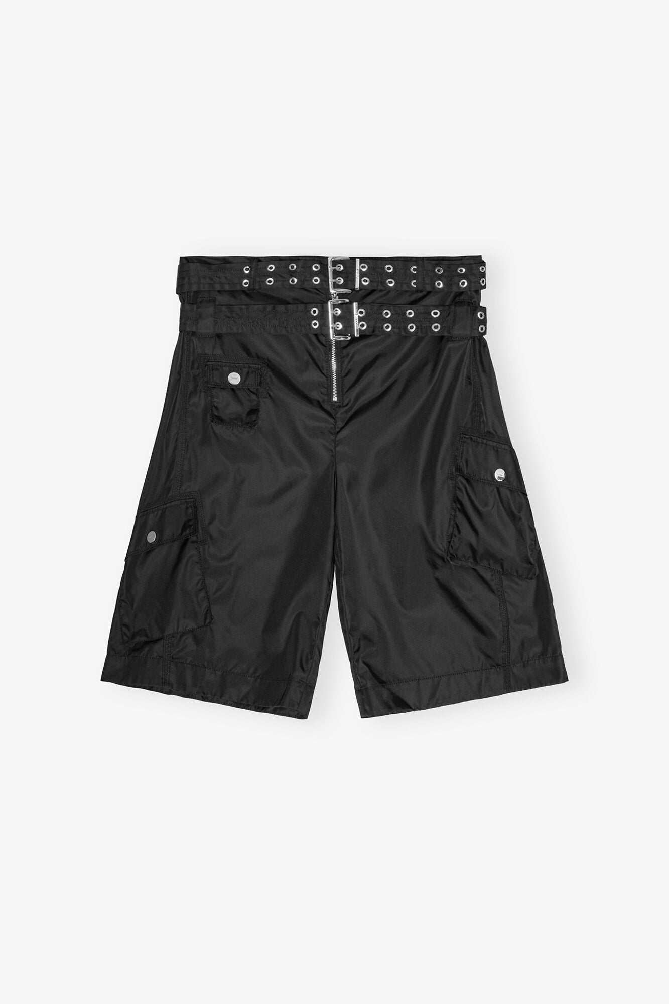 Duchesse Nylon Pocket Shorts | Black