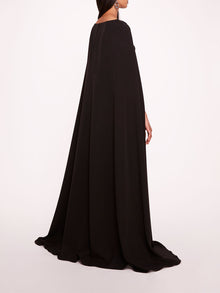Asymmetrical Crepe Kaftan | Marchesa