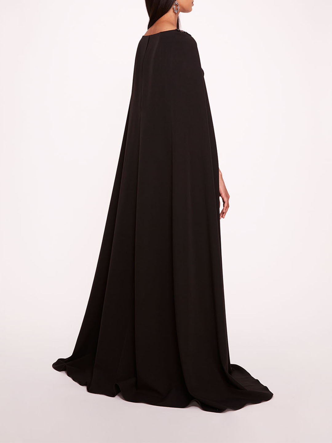 Asymmetrical Crepe Kaftan | Marchesa