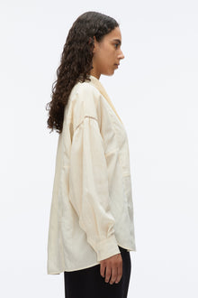 Tie Neck Blouse | Parchment