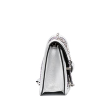 Alexander McQueen Pre-Owned Mini Metallic Glitter Heroine Crossbody | Women | Silver