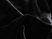 Velvet Mulberry Silk Midi Skirt | Black