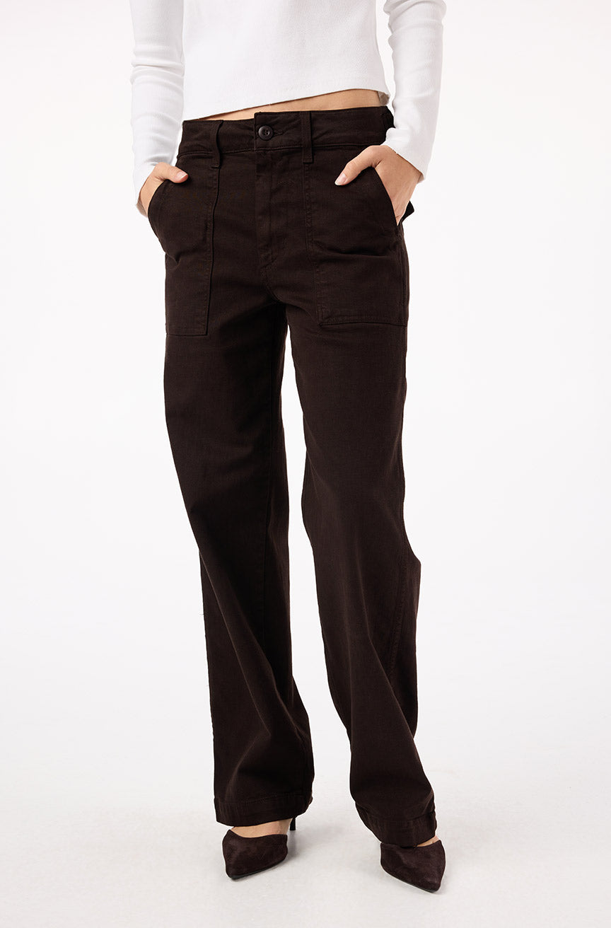 AMO Denim | Easy Army Slouch in Espresso