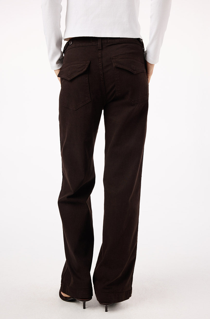 Easy Army Slouch Pant | Espresso