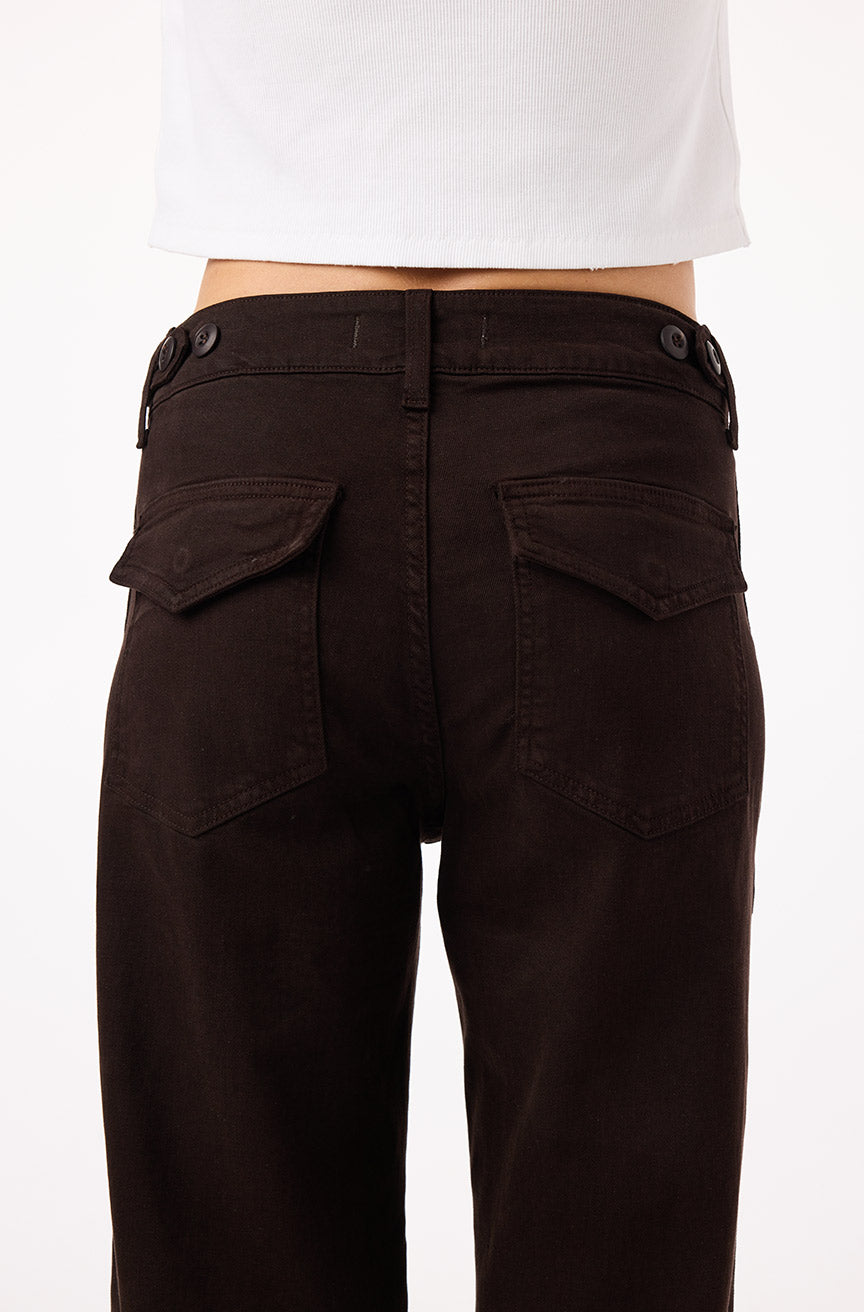 AMO Denim | Easy Army Slouch in Espresso