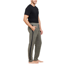 Cozychic Ultra Lite Men's Striped Jogger | Olive Branch/Black