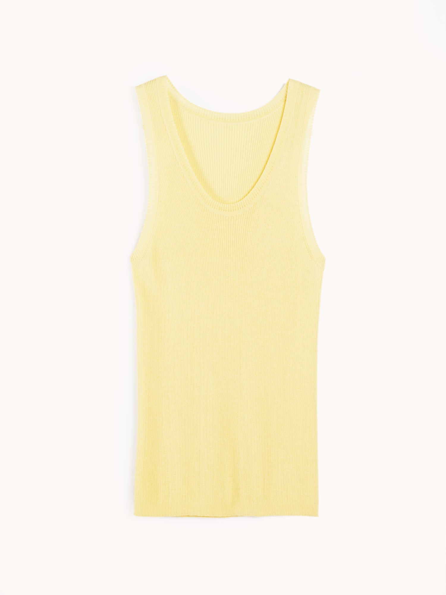 lightweight knit tank top | Yellow