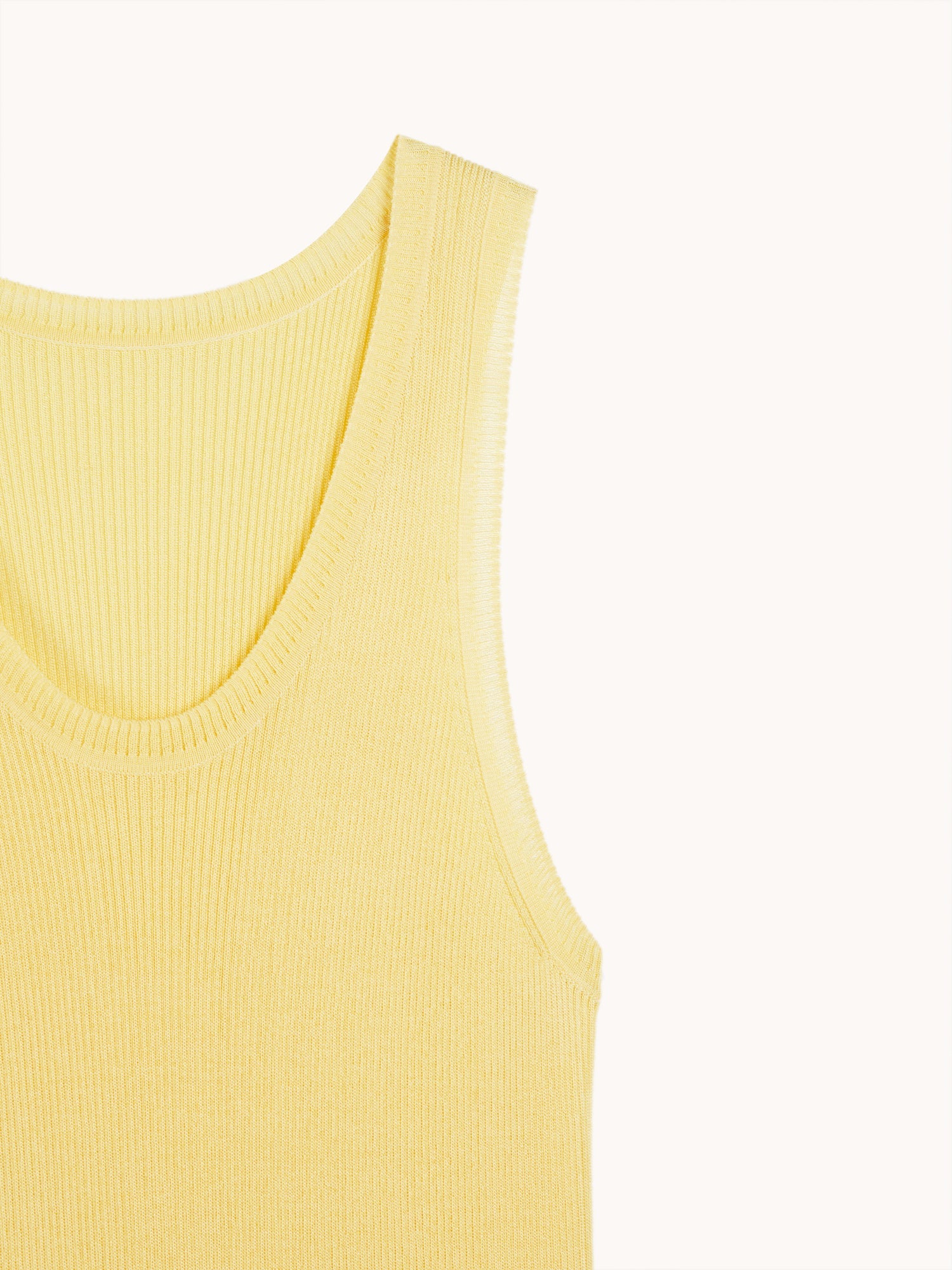 lightweight knit tank top | Yellow