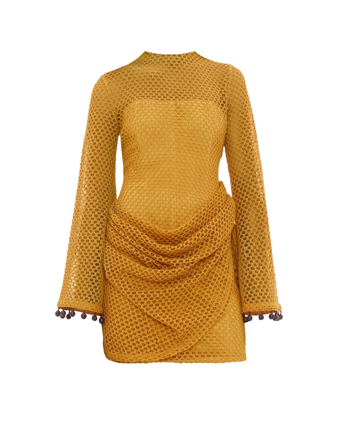 EGU Crochet Dress | Mustard