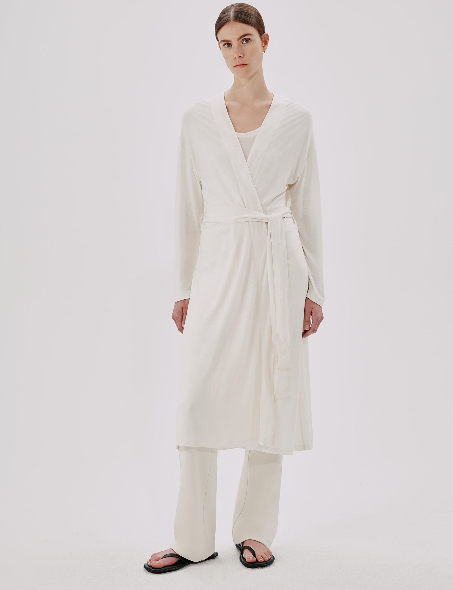 Women | Elongated Robe | Vanilla