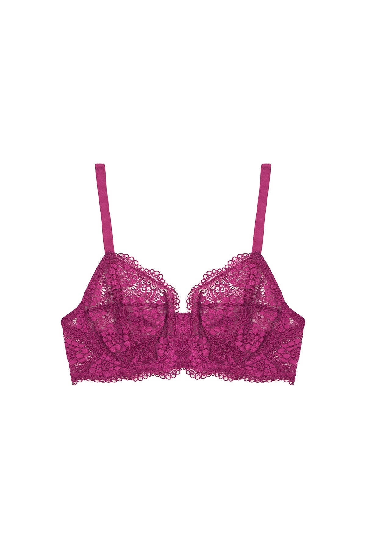 Peony Underwire Full Cup Bra | Fuchsia