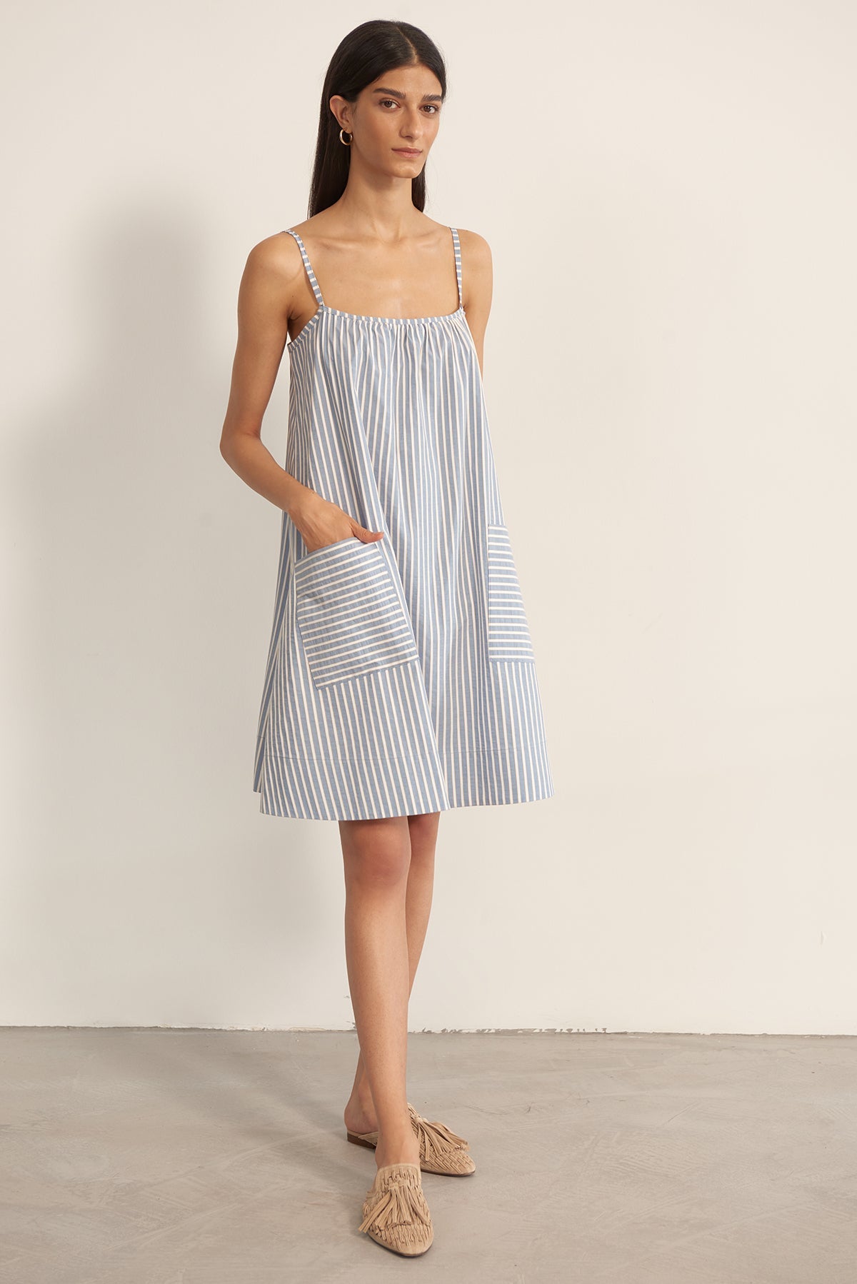 Hamptons Slip Dress | Blue