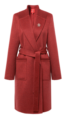 Wool Coat | Red