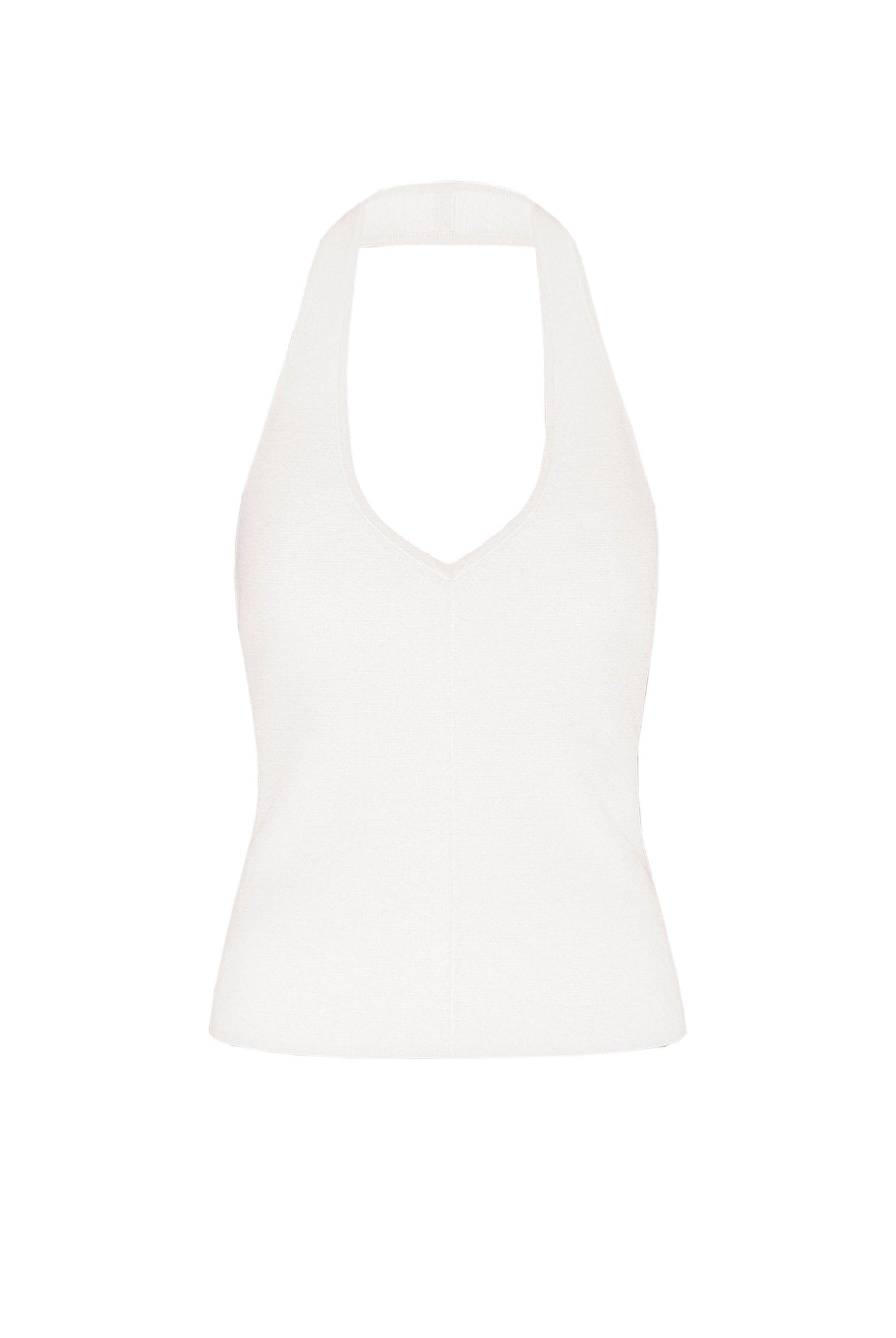 Obie Halter Knit Top | Light Crema