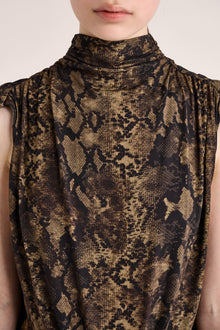 Solina Cape Dress | Python