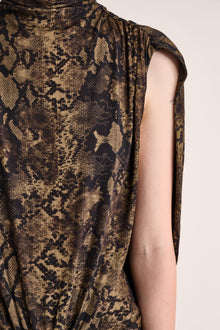 Solina Cape Dress | Python