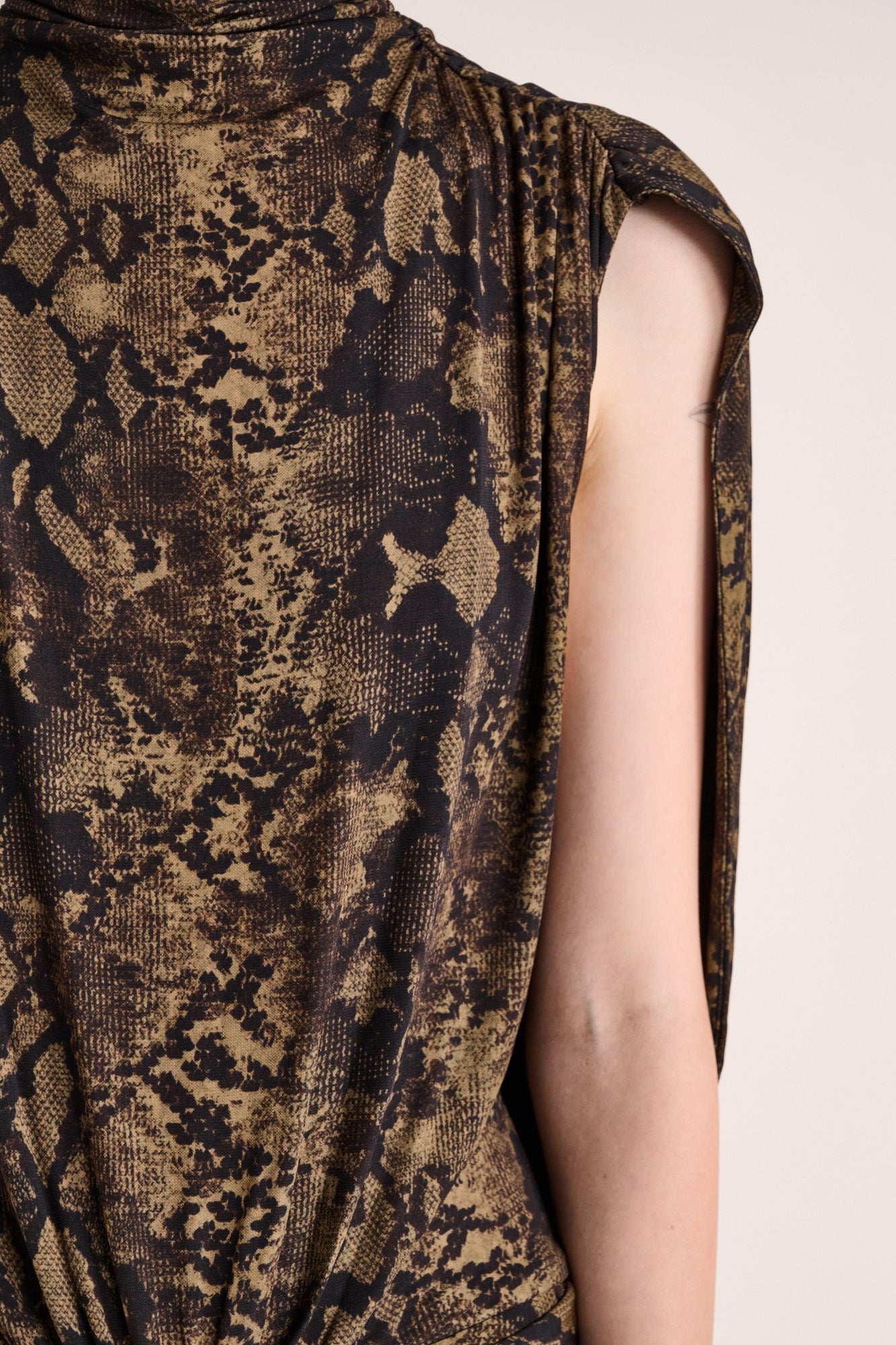 Solina Cape Dress | Python