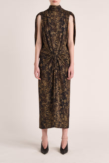 Solina Cape Dress | Python