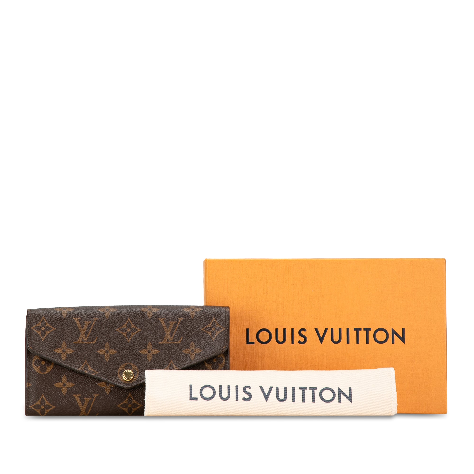 Louis Vuitton Pre-Owned Monogram Portefeuille Sarah Wallet | Women | Brown