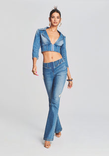 Maxine Denim Top | Bailey