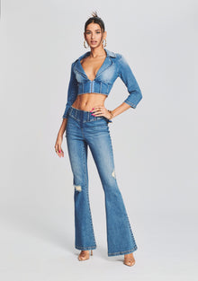 Maxine Denim Top | Bailey