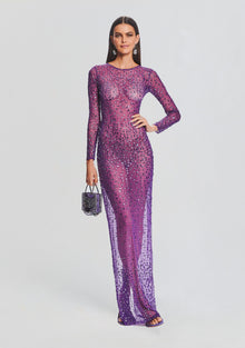 Vinci Sequin Dress | Amethyst