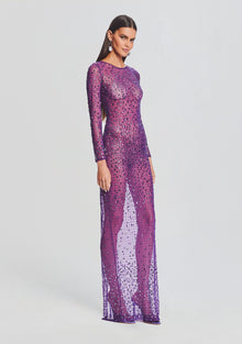 Vinci Sequin Dress | Amethyst