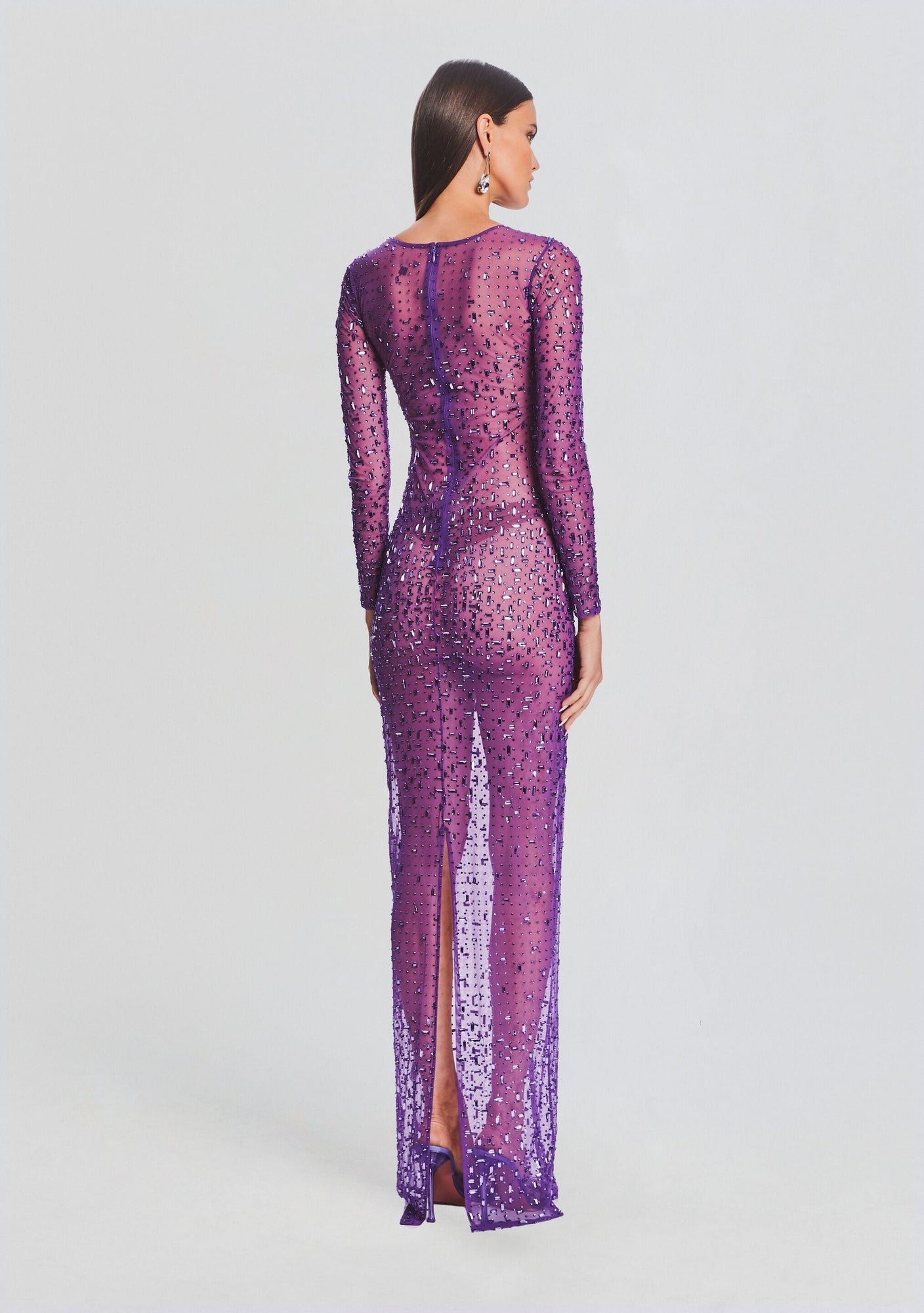 Vinci Sequin Dress | Amethyst