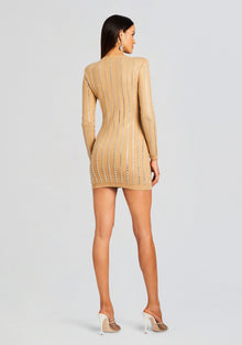 Virginia Embellished Knit Dress | Tannin