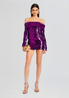 Wyn Sequin Dress | Amethyst