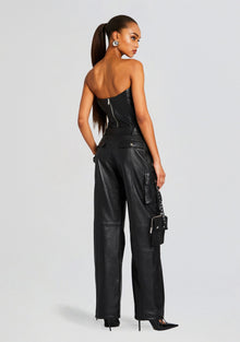 Honey Leather Pant | Black