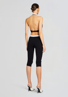 Morgana Bandage Knit Pant | Black/White