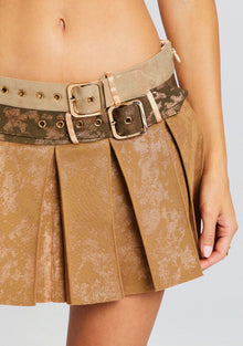 Davina Skirt | Coated Sand Dust