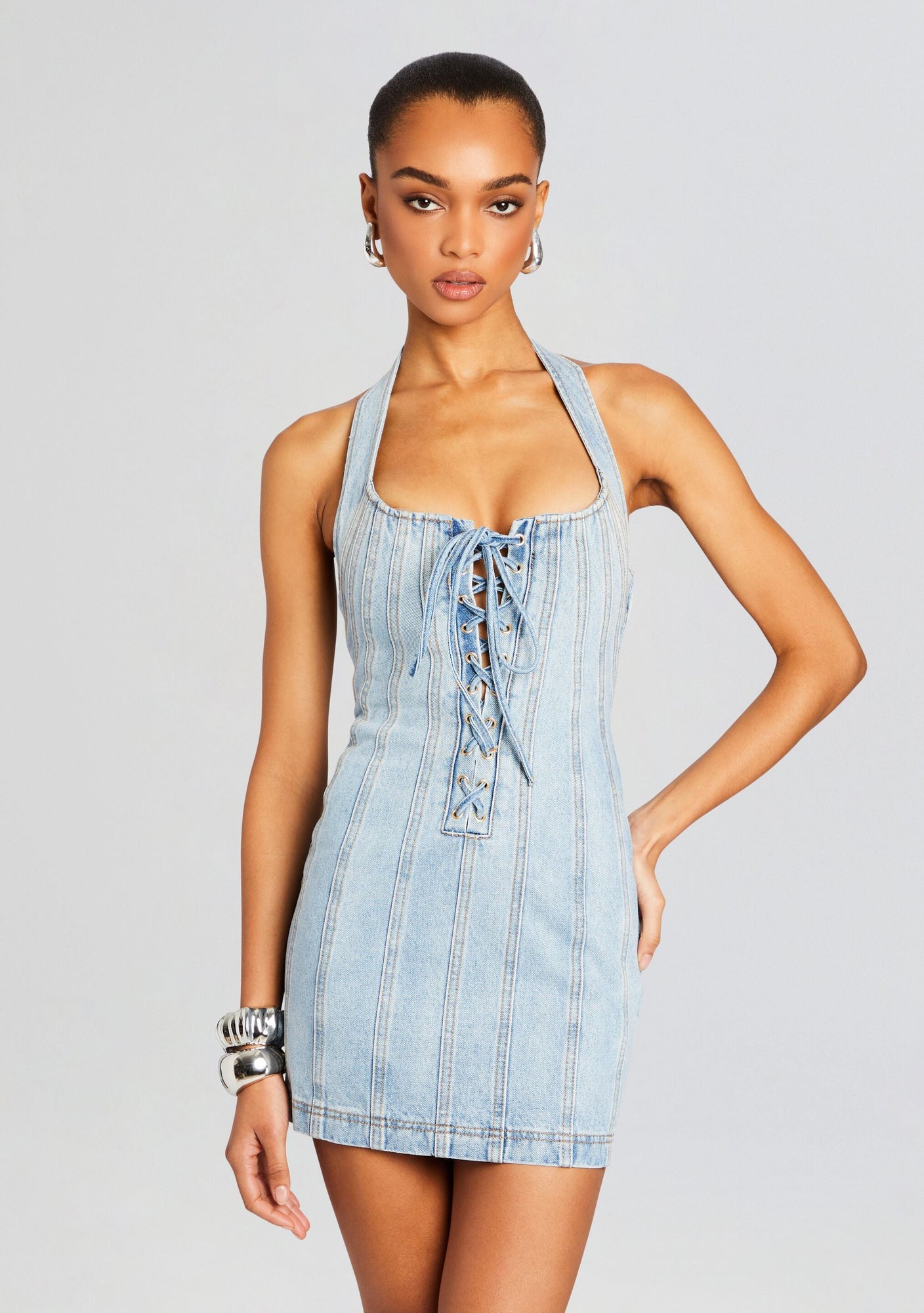 Joan Denim Dress | Tel Aviv Sand