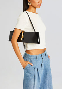 Ruth Mini Shoulder Bag | Black/Gold